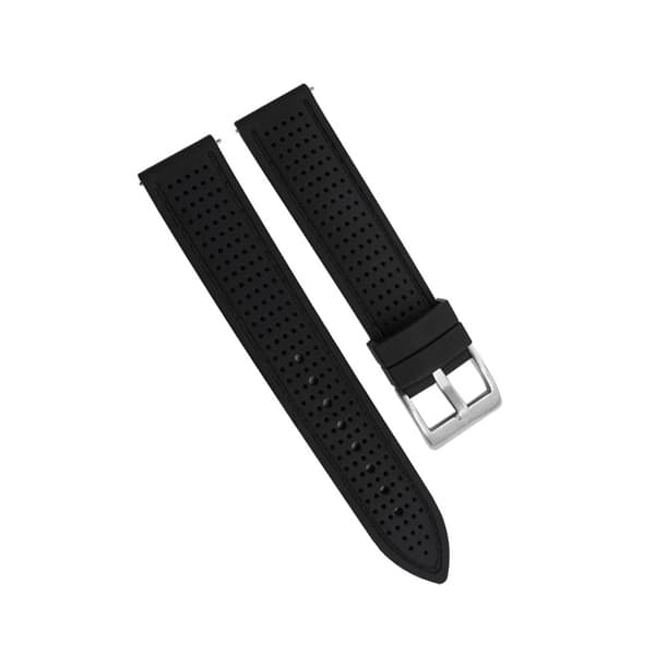 INF Quick Release Silikone Smartwatch Band Silver buckle
