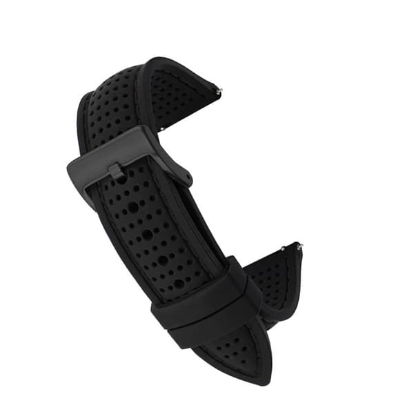 INF Smartwatch-band i silikon med snabbkoppling Black buckle