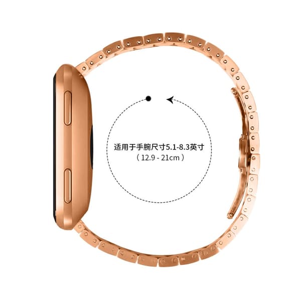 INF Ruostumattomasta teräksestä valmistettu rannekello Huawei GT2/3/Huami/Samsung 22mm