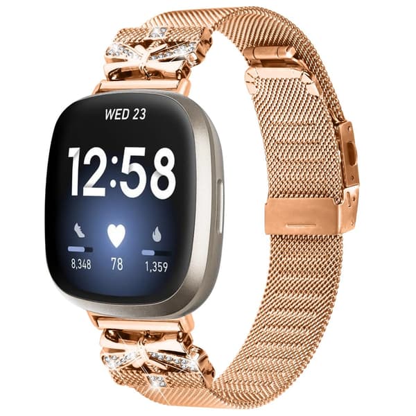 INF Klokkerem i rustfritt stål for Fitbit Versa3/4/Sense 2