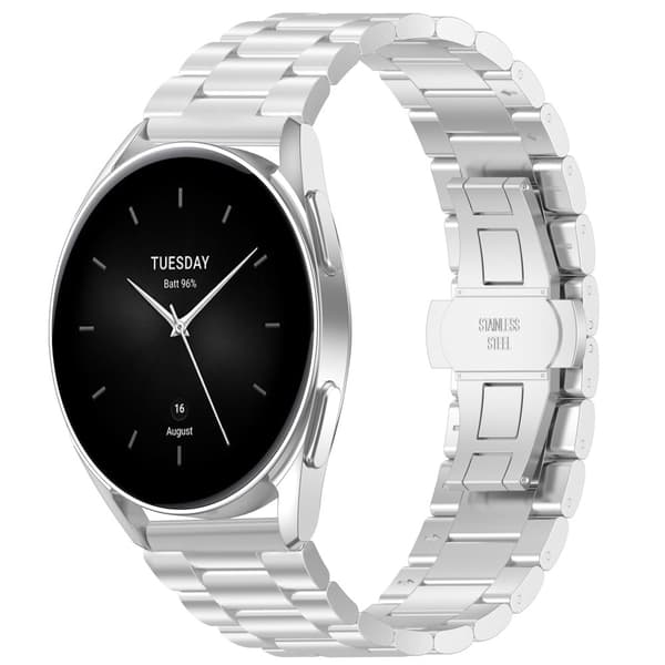 Klockarmband i Rostfritt stål för Xiaomi 22mm Silver