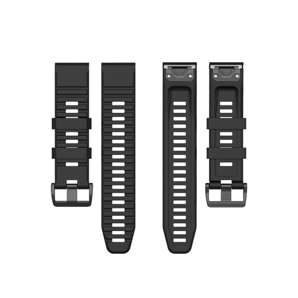 Silikoninen ranneke Garmin Fenix ​​​​6 - 22 mm - musta