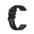Pikkukuva 1 / 3: Silikoninen ranneke Garmin Fenix ​​​​6 - 22 mm - musta