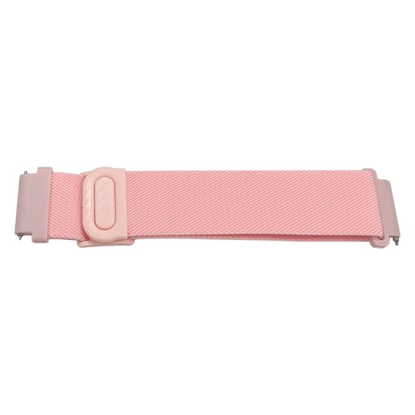 INF Nylon urrem kompatibel med Huawei, Xiaomi, Garmin, Samsung 20mm Lyserød