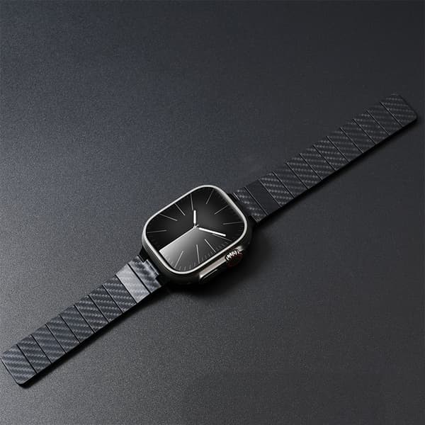 INF Universalt Klockarmband i Kolfibertextur