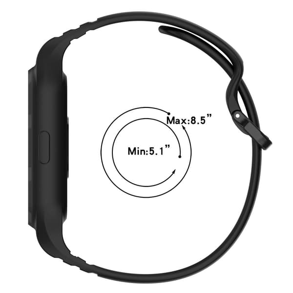 INF Silikonklockband med Ram för Xiaomi Mi Band 8 Pro