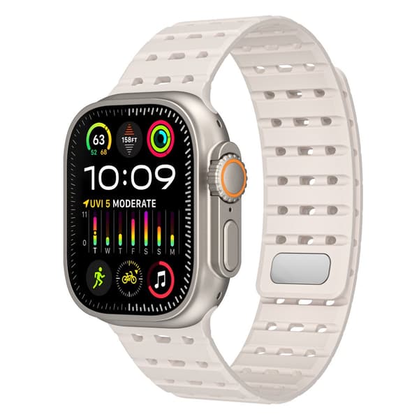 INF Pustende magnetstropp for Apple Watch Series 1-9 generasjoner 42/44/45 mm