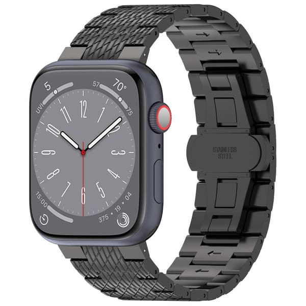 INF Tekstureret stålrem til Garmin Forerunner 165/165 Music/168/168 Music/D2 Air X10/Bounce/vivoactive 5/Active 5/VivoMove Trend/venu SQ2/vivomove spo
