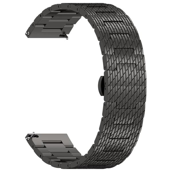 INF Tekstureret stålrem til Garmin Forerunner 165/165 Music/168/168 Music/D2 Air X10/Bounce/vivoactive 5/Active 5/VivoMove Trend/venu SQ2/vivomove spo