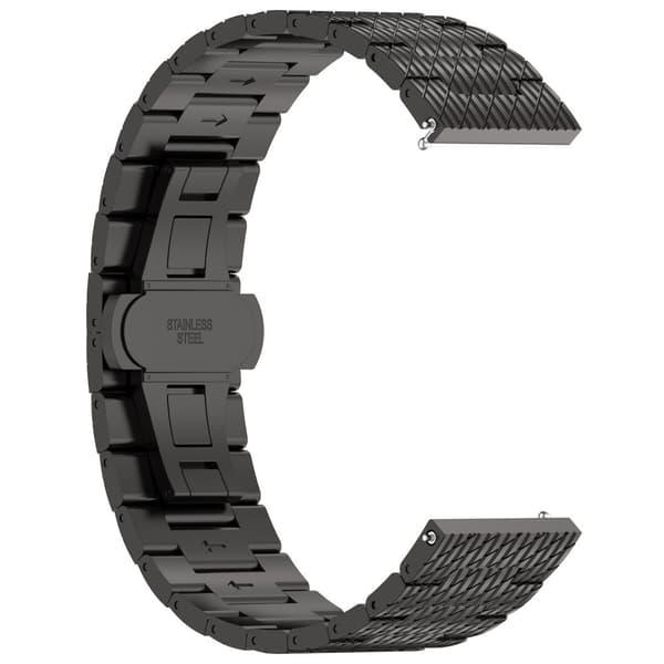 INF Tekstureret stålrem til Garmin Forerunner 165/165 Music/168/168 Music/D2 Air X10/Bounce/vivoactive 5/Active 5/VivoMove Trend/venu SQ2/vivomove spo