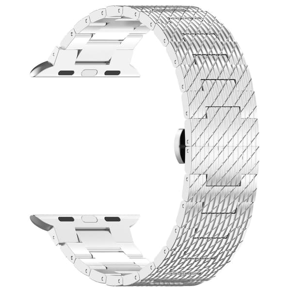 INF Teksturert stålstropp for Garmin Forerunner 165/165 Music/168/168 Music/D2 Air X10/Bounce/vivoactive 5/Active 5/VivoMove Trend/venu SQ2/vivomove s