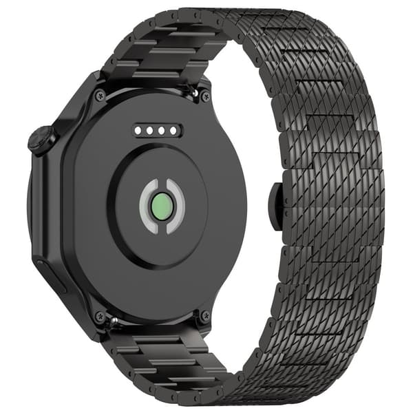 INF Teksturert stålstropp for Garmin Forerunner 165/165 Music/168/168 Music/D2 Air X10/Bounce/vivoactive 5/Active 5/VivoMove Trend/venu SQ2/vivomove s