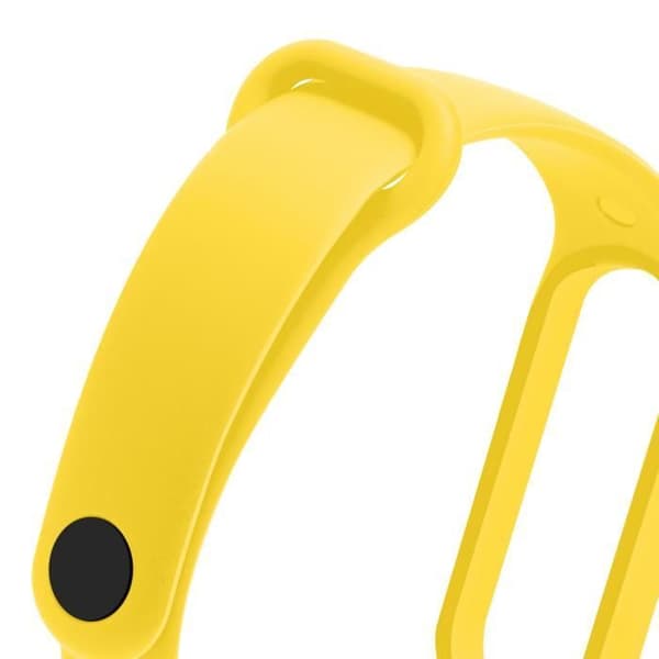 AVIZAR Armband för Xiaomi Mi Band 5/6/7 - Gul - Silikon Soft Touch Vattentätt