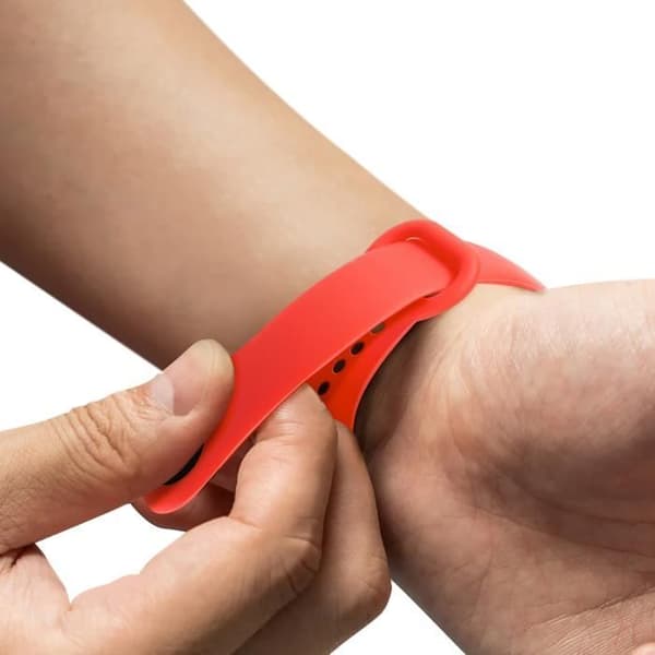 Armband för Xiaomi Mi Band 5/6/7 Silikon Soft Touch Vattentätt Röd