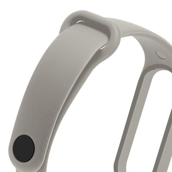 Armband för Xiaomi Mi Band 5/6/7 - AVIZAR - Silikon Soft Touch Vattentät Grå