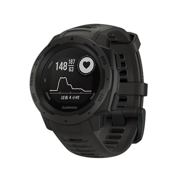 INF Silikonarmbånd for Garmin Instinct/Esports/Tide/Solar Sort