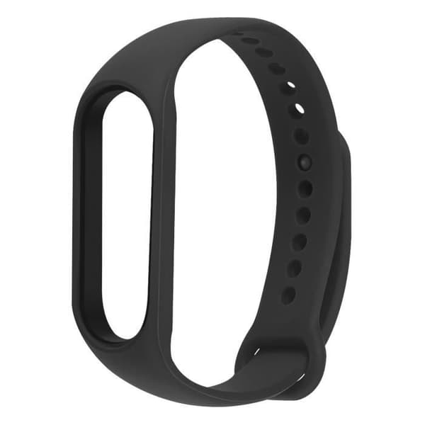 AVIZAR armband till Xiaomi Mi Band 5/6/7 i vattentät svart silikon