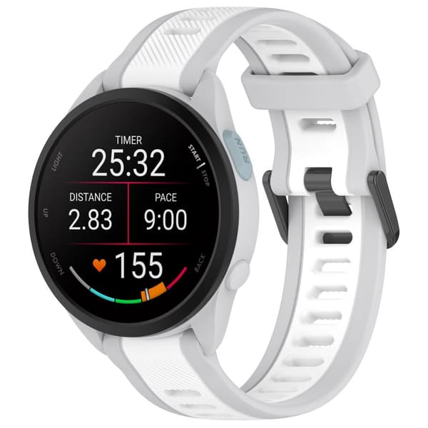 INF 20 mm silikone urrem til Samsung Galaxy Watch 6/5/4, Garmin Forerunner 165