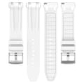 Miniatyrbilde 1 av 4: INF Premium silikonklokkerem 22 mm for Garmin, Samsung, Huawei (sølvspenne)