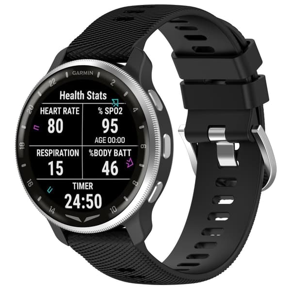 INF 20 mm universelt kryssmønster silikonklokkebånd for Samsung, Garmin, Huawei