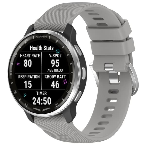 INF 20 mm universelt krydsmønstret silikone urbånd til Samsung, Garmin, Huawei