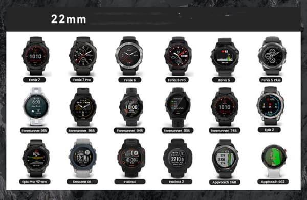 INF Nylon elastisk urrem til Garmin Descent MK3i