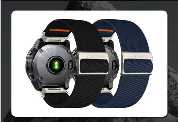 Elastisk klokkerem i nylon til Garmin Descent MK3i