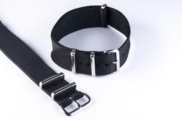 Svart natoband 24mm