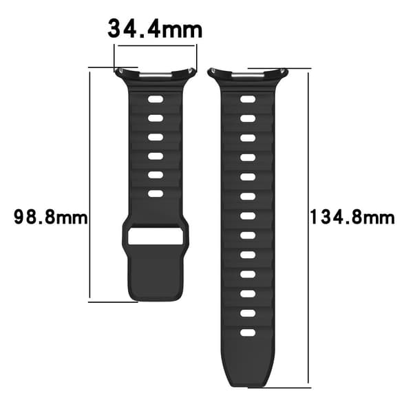 INF Samsung Watch Ultra 47 mm firkantet spenne silikonklokkerem