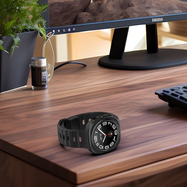 INF Samsung Watch Ultra 47 mm firkantet spenne silikonklokkerem