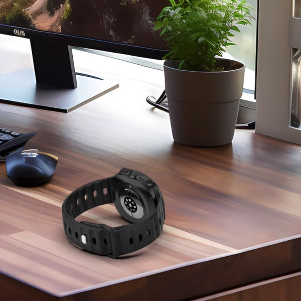 INF Samsung Watch Ultra 47 mm firkantet spenne silikonklokkerem