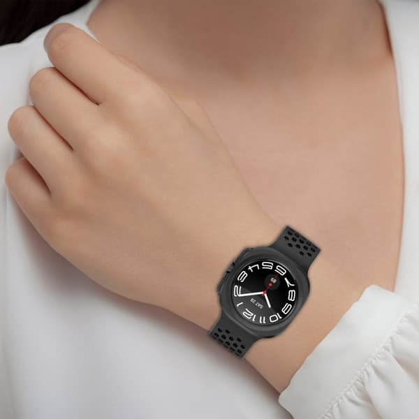 INF Samsung Watch Ultra 47mm hengittävä silikoniranneke magneettisella soljella