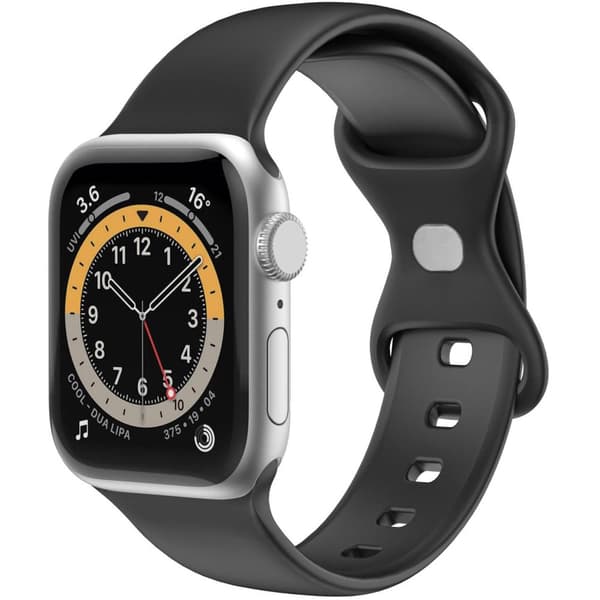 Armbånd til Apple Watch 42/44/45 mm Silikon Svart