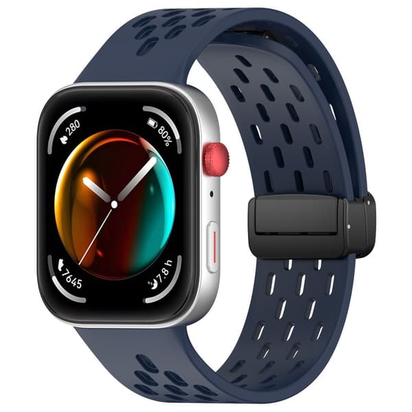 Huawei Watch Fit 3 Pustende silikonrem med magnetisk spenne 0