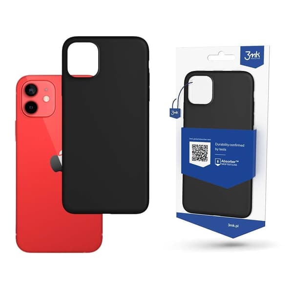 Apple iPhone 12 Mini - 3mk Matt deksel svart