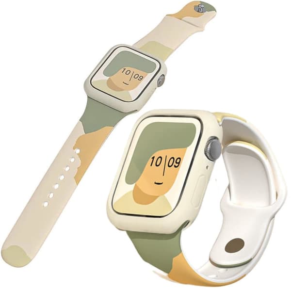 Strap Moro armbånd for Apple Watch Ultra / 8 / 7 / 6 / SE / 5 / 4 / 3 / 2 (49 mm / 45 mm / 44 mm / 42 mm) silikonrem klokke armbånd mønster 6