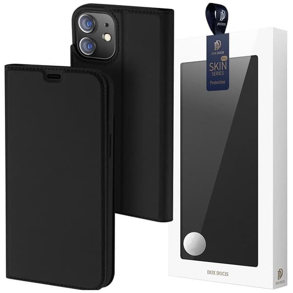 DUX DUCIS Skin Pro deksel med klaff iPhone 12 Pro / iPhone 12 svart