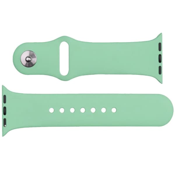 Silikonrem APS silikonrem for klokke Ultra / 8 / 7 / 6 / 5 / 4 / 3 / 2 / SE (49 / 45 / 44 / 42mm) armbåndsur Armbånd lys grønt