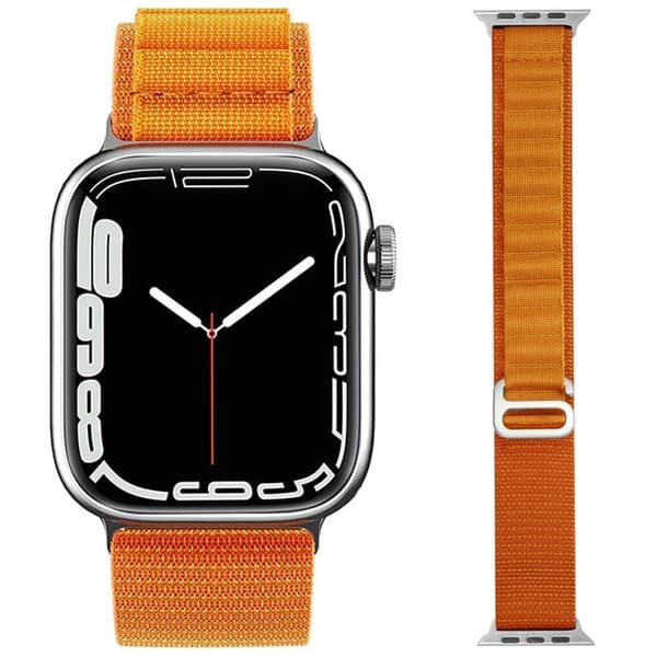 Alpine stropp med stålspenne for Apple Watch 42/44/45/49 mm - oransje