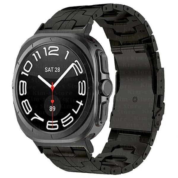 Kellon ranneke titaani No-Gap Samsung Galaxy Watch Ultra (47mm) - Musta