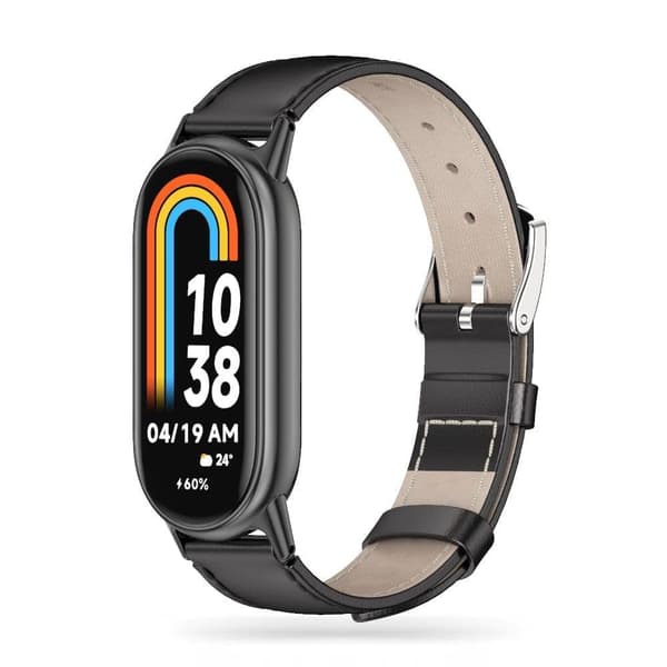 TECH-PROTECT LEATHERFIT XIAOMI SMART BAND 8/8 NFC SVART
