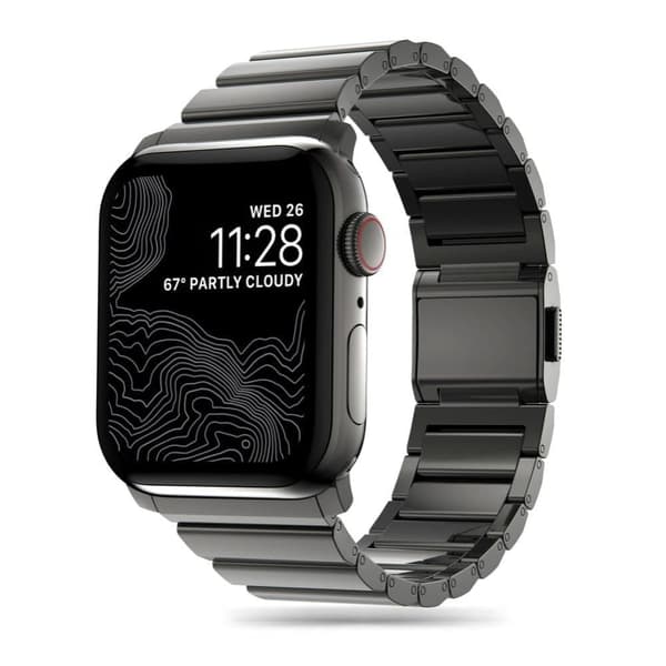 TECH-PROTECT STEELBAND APPLE WATCH 4 / 5 / 6 / 7 / 8 / 9 / SE / ULTRA 1 / 2 (42 / 44 / 45 / 49 MM) SVART