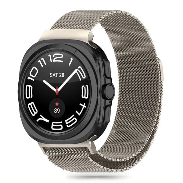 TEKNISK BESKYTTELSE MILANESIBAND SAMSUNG GALAXY WATCH ULTRA (47 MM) STARLIGHT