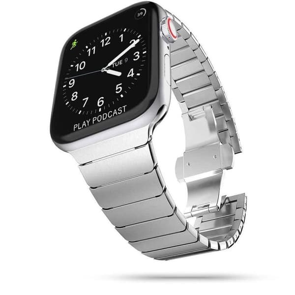 TECH-PROTECT LINKBAND APPLE WATCH 4 / 5 / 6 / 7 / 8 / 9 / SE / ULTRA 1 / 2 (42 / 44 / 45 / 49 MM) SØLV