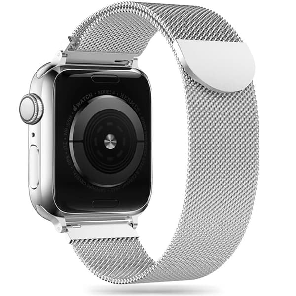 TECH-PROTECT MILANESBAND APPLE WATCH 4 / 5 / 6 / 7 / 8 / 9 / SE (38 / 40 / 41 MM) SØLV