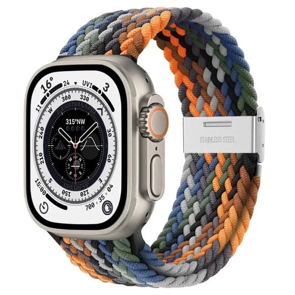 Punottu kellon ranneke Apple Watch Ultra (49mm) - Salamander