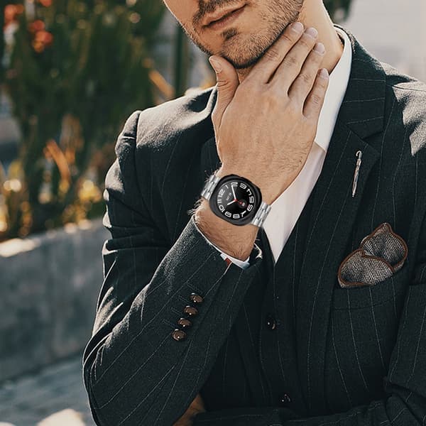 INF Ruostumattomasta teräksestä valmistettu ranneke Samsung Galaxy Watch 7 Ultra 47MM:lle 0