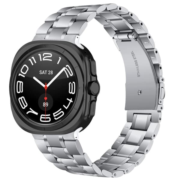 INF Ruostumattomasta teräksestä valmistettu ranneke Samsung Galaxy Watch 7 Ultra 47MM:lle 0