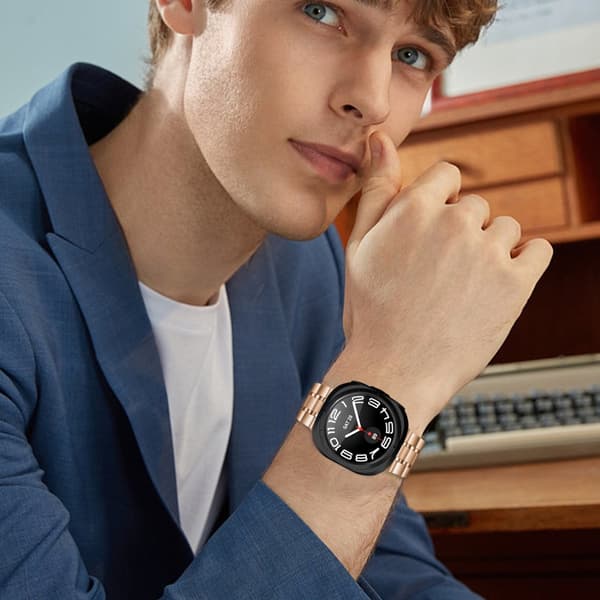 INF Klokkebånd i rustfritt stål for Samsung Galaxy Watch 7 Ultra 47MM