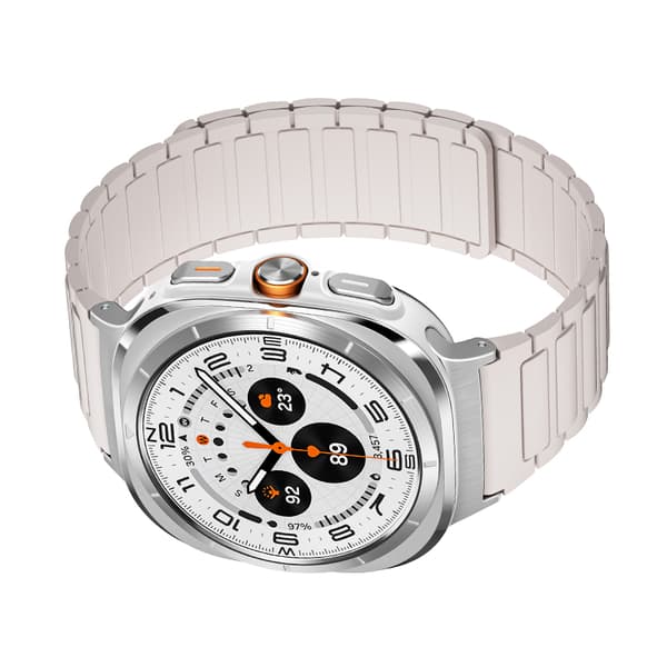 Robust magnetstropp med tre perler for Samsung Galaxy Watch 7 Ultra 0